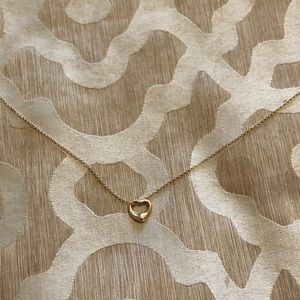 Tiffany’s Elsa Peretti rose gold necklace